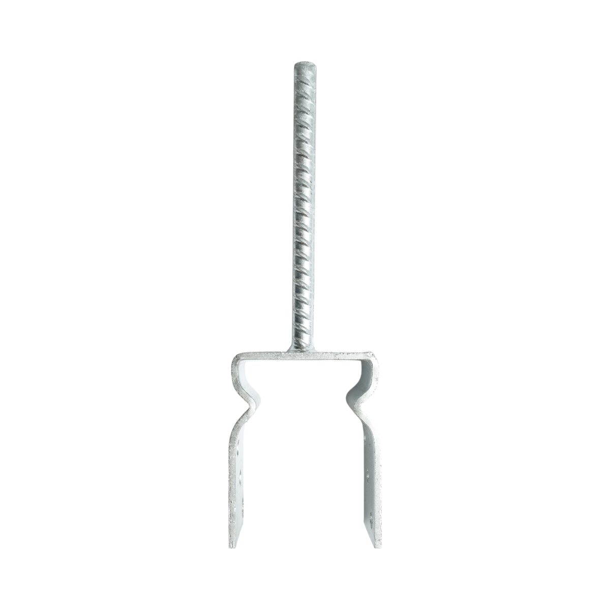 Papuc reazem cu tija 91x60x125mm, grosime 5mm, otel zincat - imagine 3