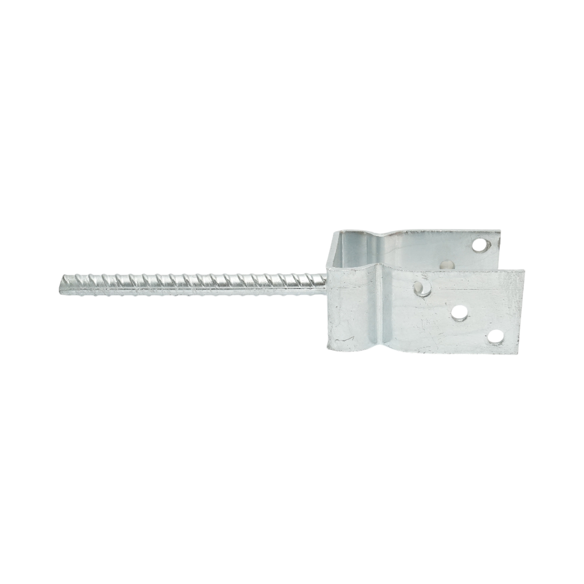 Papuc reazem cu tija 91x60x125mm, grosime 5mm, otel zincat - imagine 2