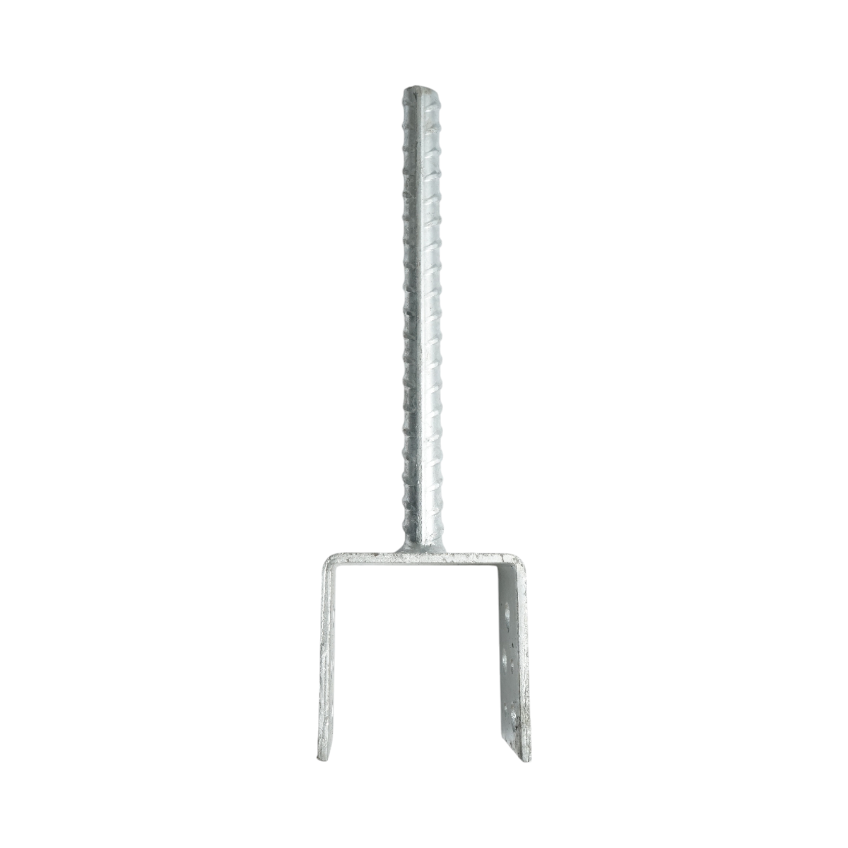 Papuc reazem cu tija 71x50x80mm, grosime 4mm, otel zincat - imagine 3