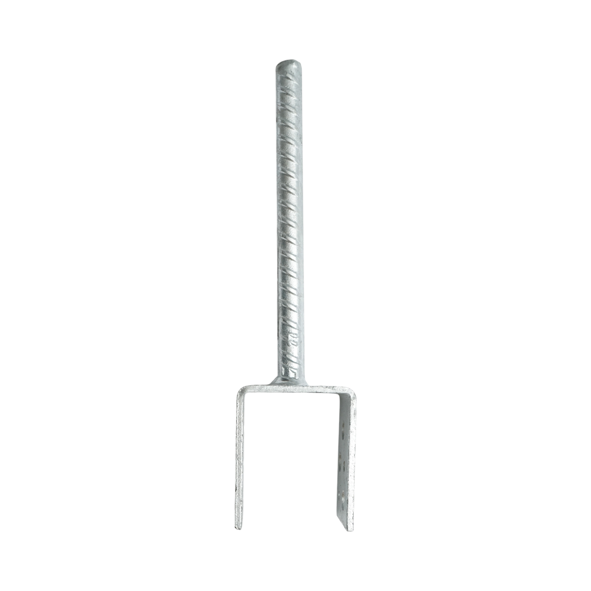 Papuc reazem cu tija 61x50x80mm, grosime 4mm, otel zincat - imagine 3