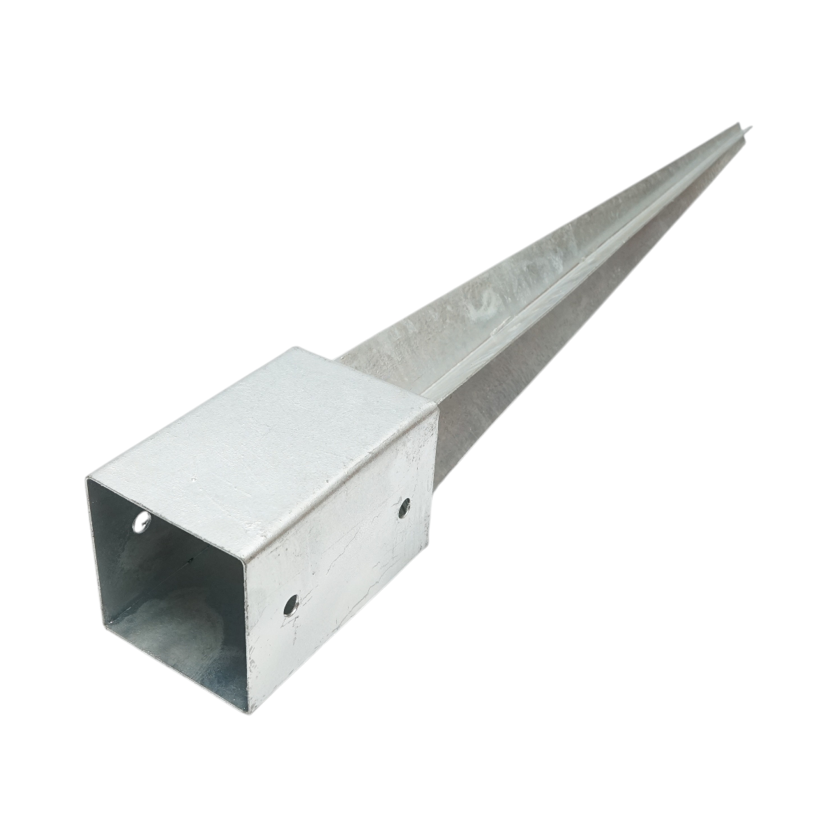 Suport stalp tip tarus 91x91x750mm, grosime 2mm, otel zincat - imagine 4