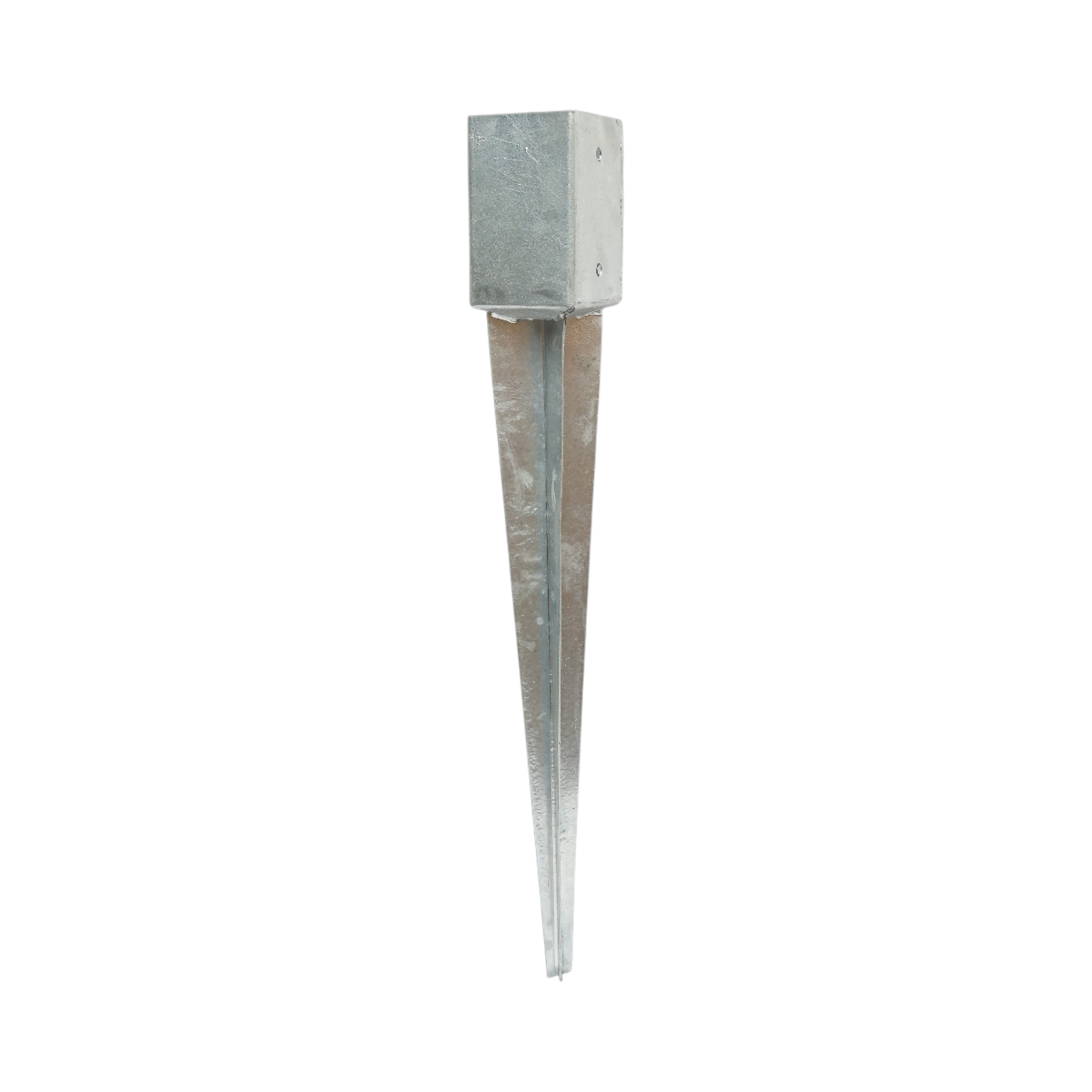 Suport stalp tip tarus 91x91x750mm, grosime 2mm, otel zincat - imagine 2