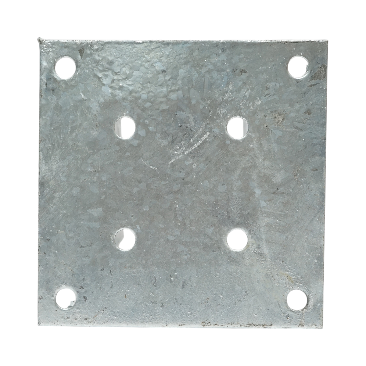 Suport stalp patrat aplicat 81x81x150mm, grosime 2mm, otel zincat - imagine 4