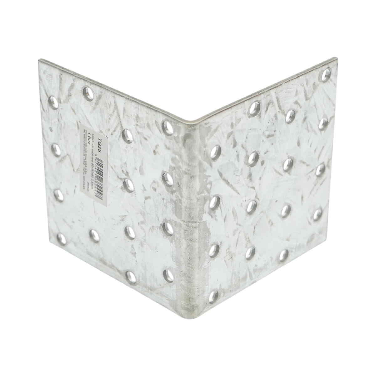 Vinclu de imbinare 80x80x80mm, grosime 2.5mm, otel zincat - imagine 3