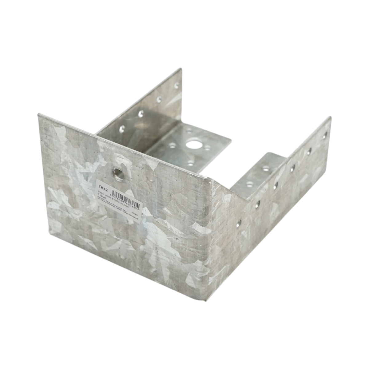 Papuc grinda tip B 100x140mm, grosime 2mm, otel zincat - imagine 3