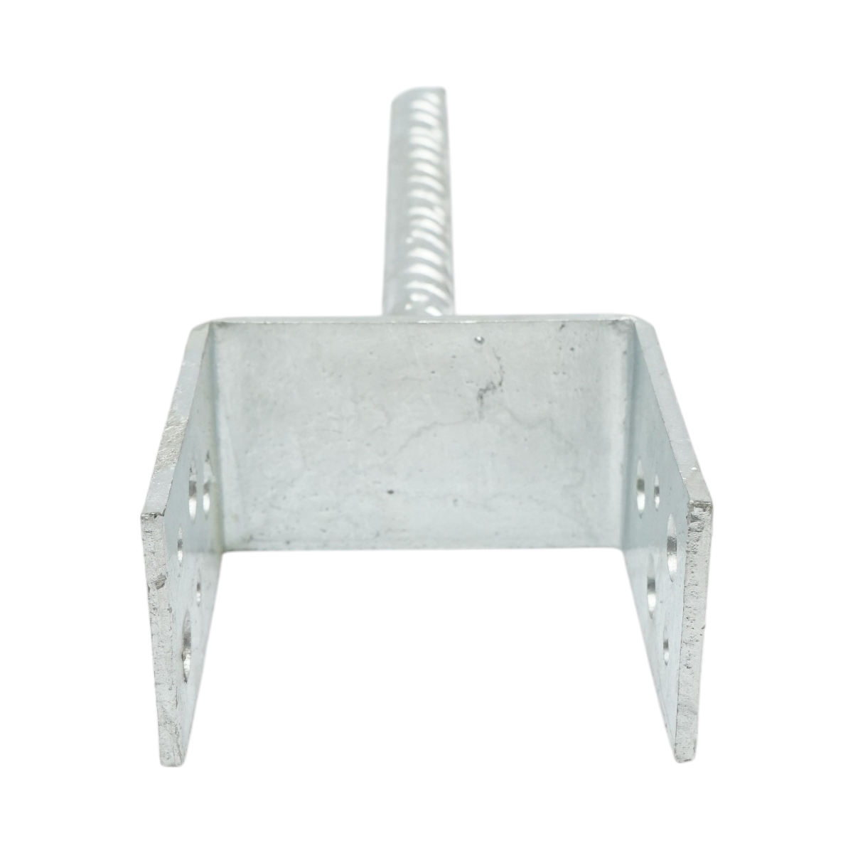 Papuc reazem cu tija 81x50x80mm, grosime 4mm, otel zincat - imagine 2