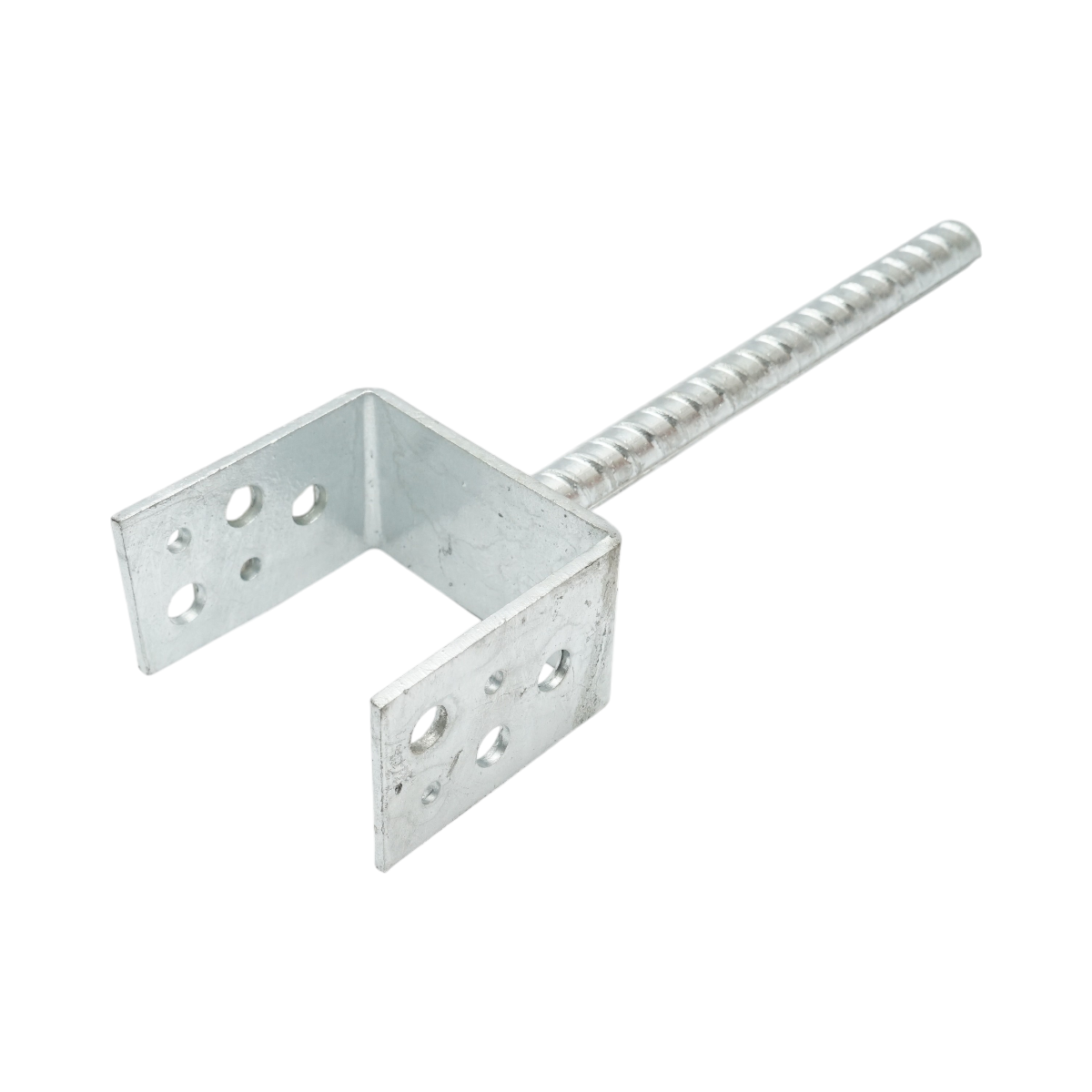 Papuc reazem cu tija 81x50x80mm, grosime 4mm, otel zincat - imagine 3