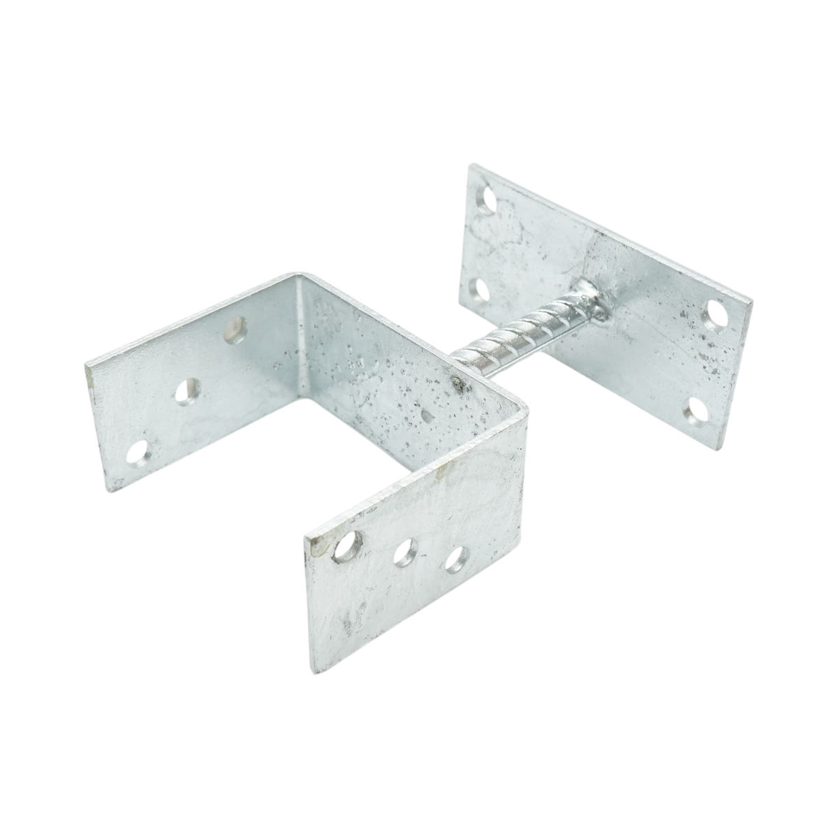 Papuc reazem cu talpa fixa 121x60x102mm, grosime 5mm, otel zincat - imagine 2