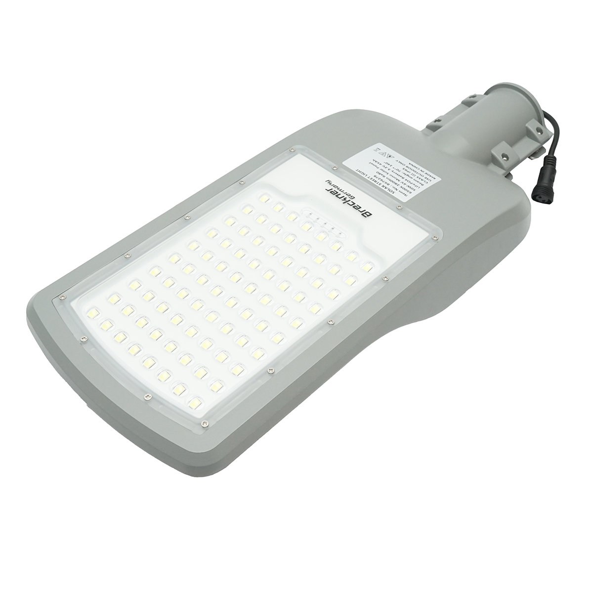Lampa LED iluminat stradal 2800LM, 6500K cu panou solar 50W, baterie LiFePO4 45Ah, telecomanda, prindere stalp IP65 - imagine 4