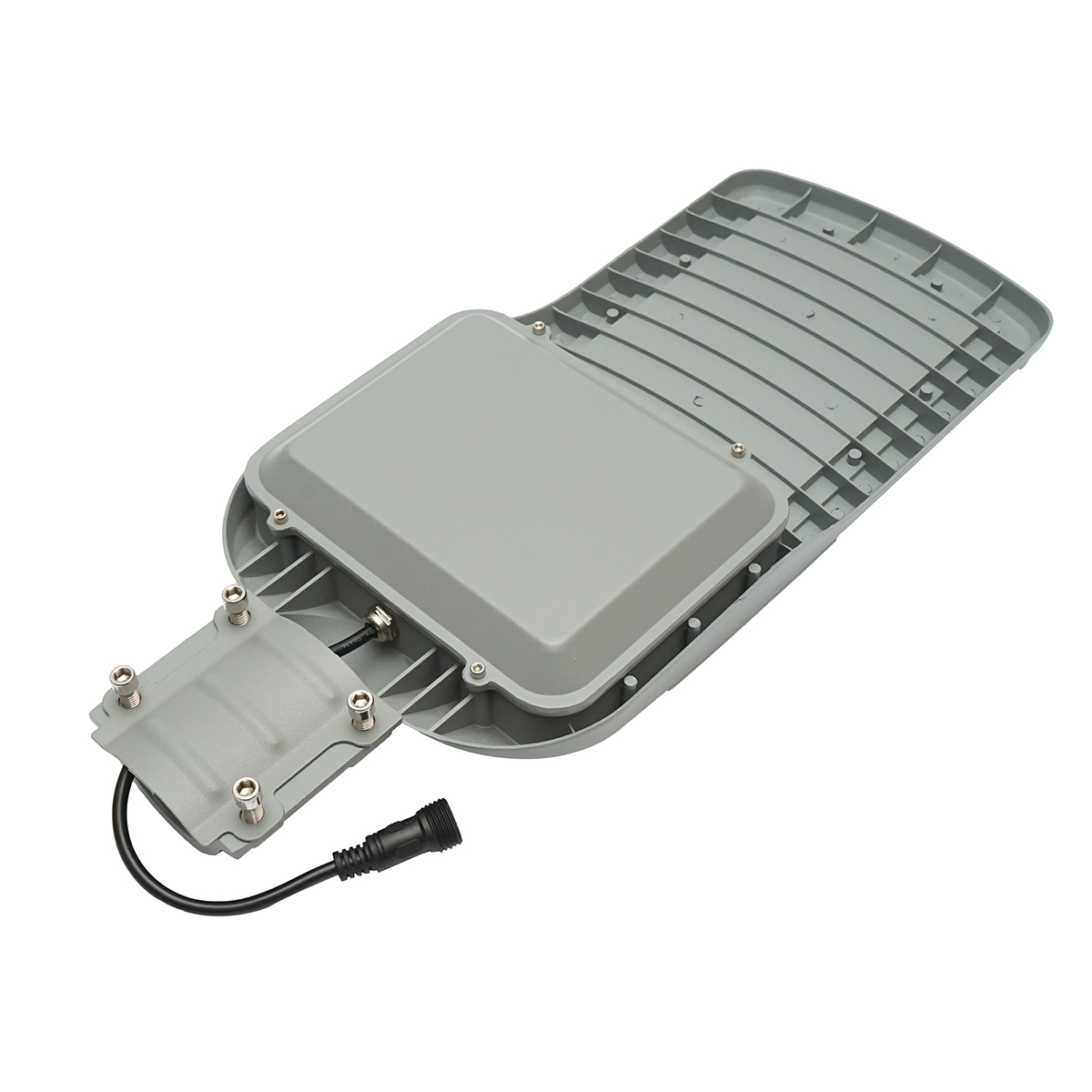 Lampa LED iluminat stradal 2800LM, 6500K cu panou solar 50W, baterie LiFePO4 45Ah, telecomanda, prindere stalp IP65 - imagine 5