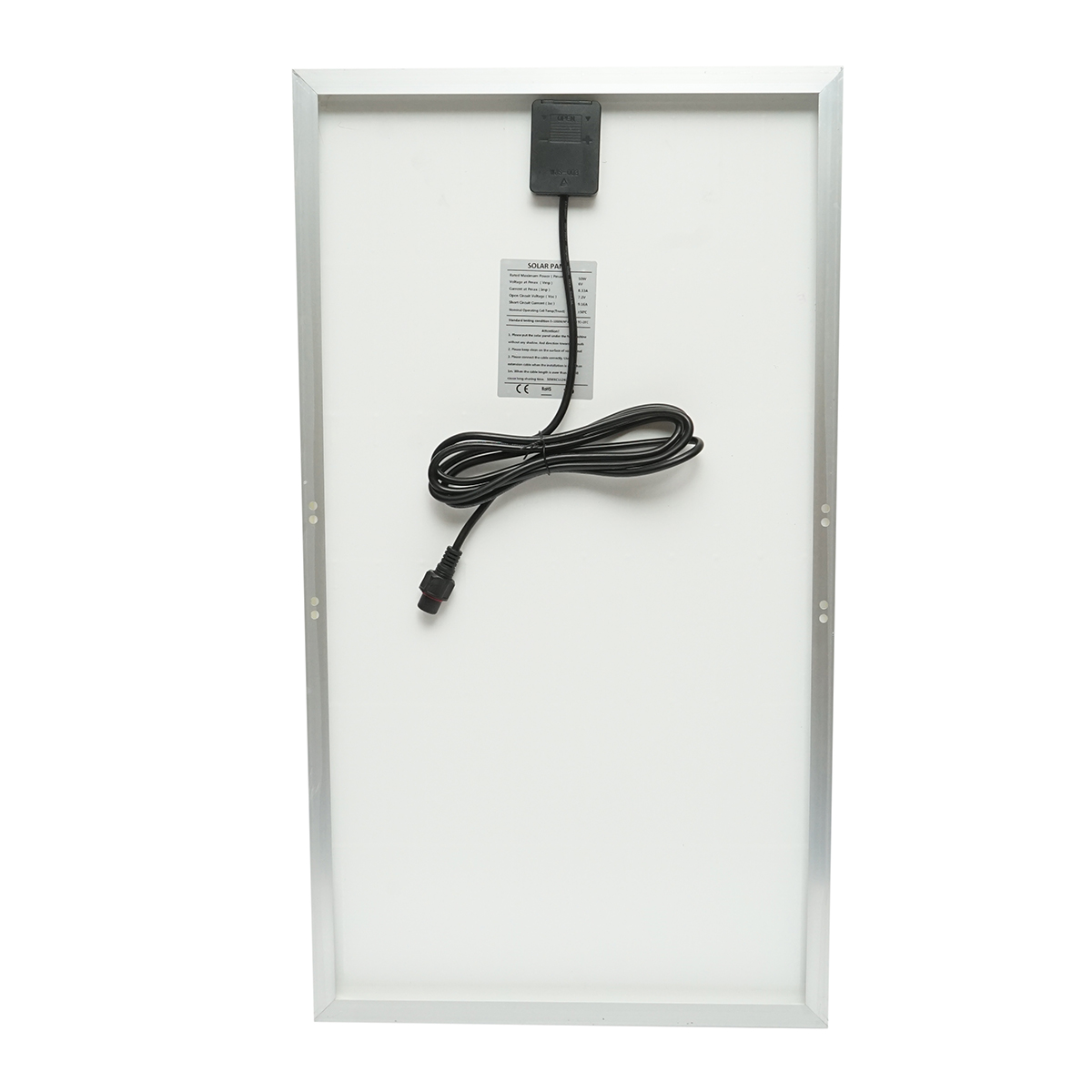 Lampa LED iluminat stradal 2800LM, 6500K cu panou solar 50W, baterie LiFePO4 45Ah, telecomanda, prindere stalp IP65 - imagine 9