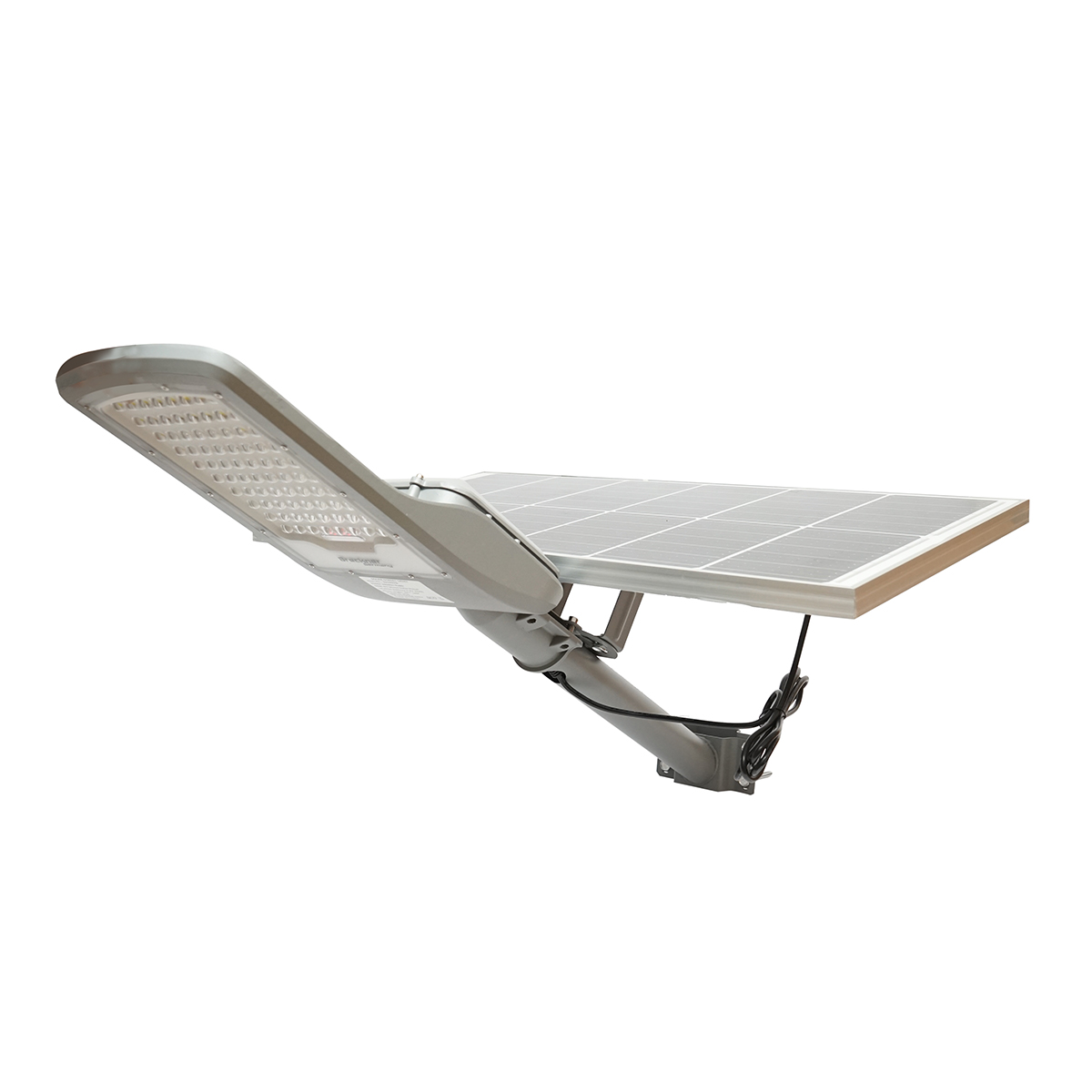 Lampa LED iluminat stradal 2800LM, 6500K cu panou solar 50W, baterie LiFePO4 45Ah, telecomanda, prindere stalp IP65 - imagine 2