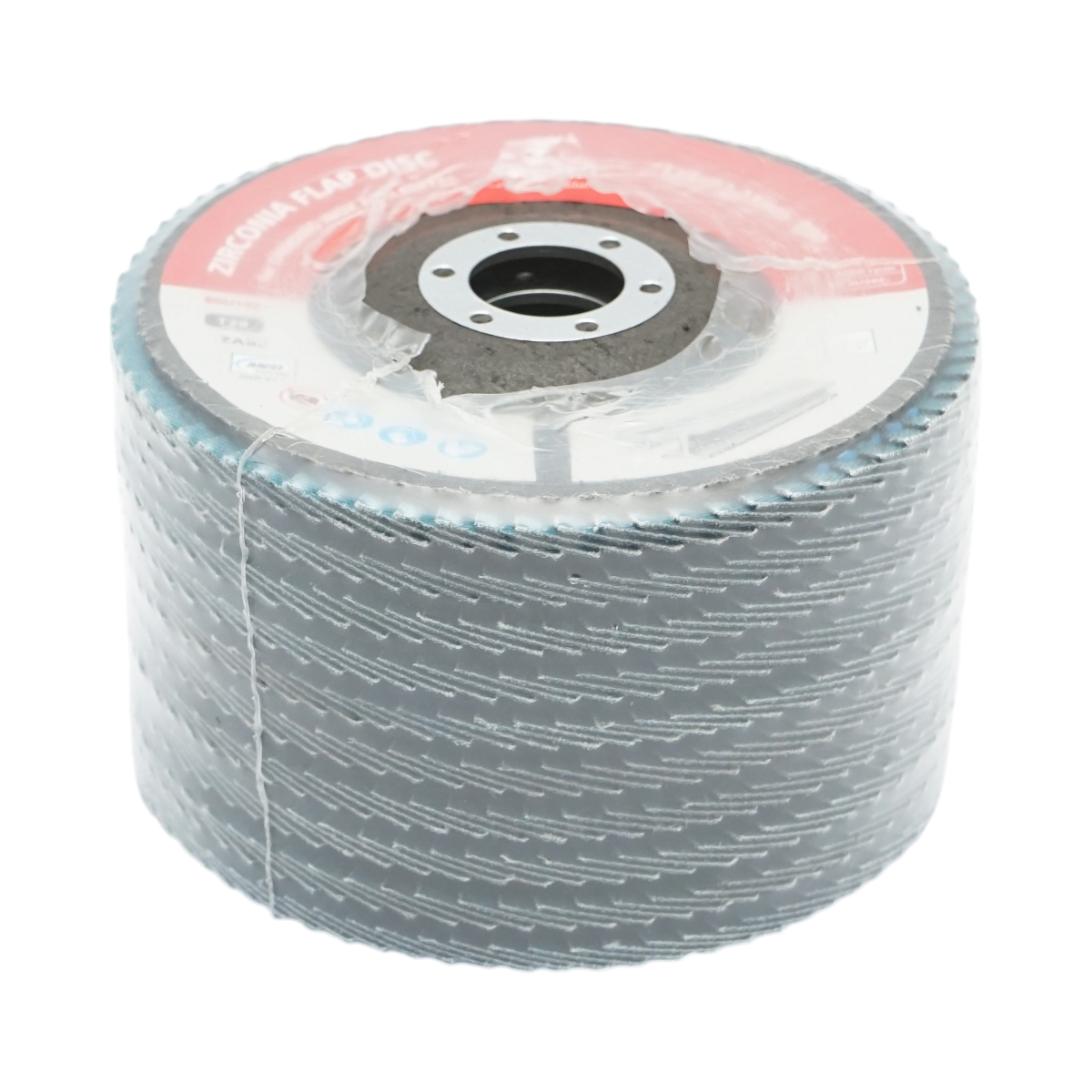 Disc lamelar abraziv cu zirconiu 125x22.23mm T29 R80 pentru slefuire, polizare metal si inox - imagine 3