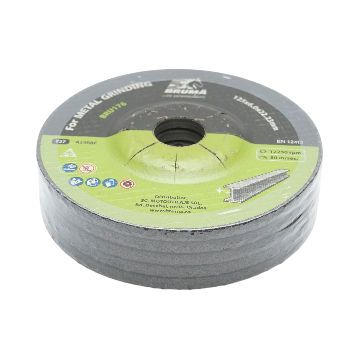 Panza disc flex T27 125x22.23x6mm pentru taiat si polizat metal - imagine 3