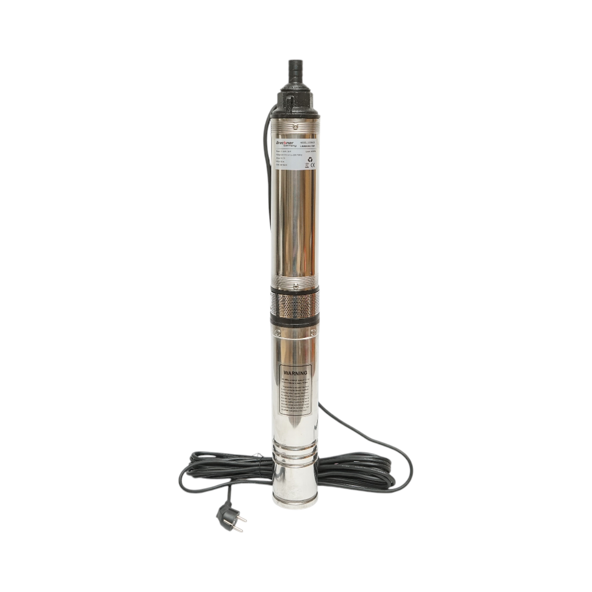 Pompa apa submersibila D100mm, 1100W, 220V, debit 5 m3/h, H50m, viteza 2860 rpm Breckner Germany