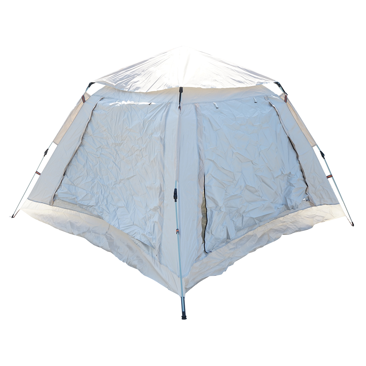 Cort camping 2 persoane pliabil automat pop-up, deschidere 4 parti, plasa anti-insecte, impermeabil 240x240x155cm - imagine 8