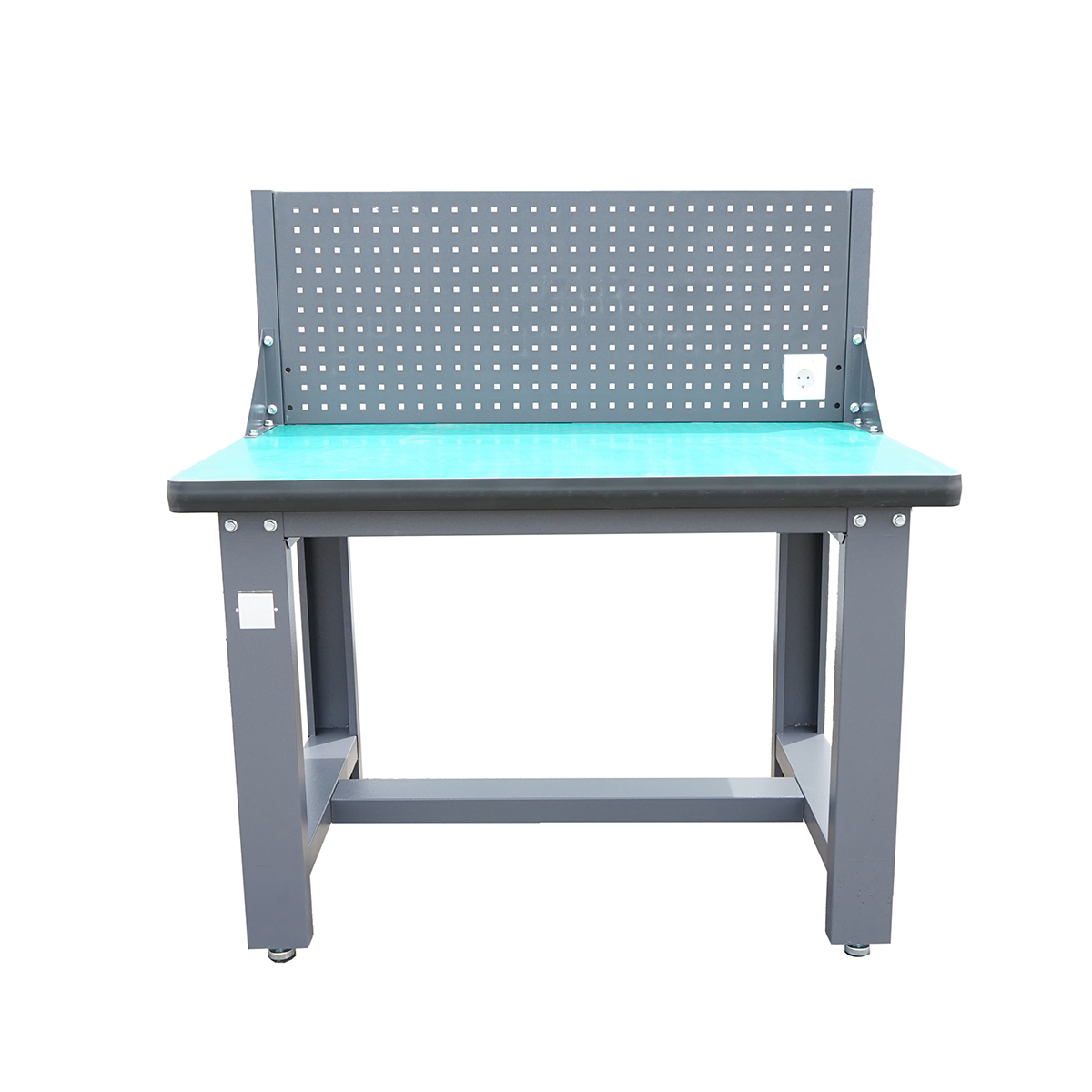 Masa, banc de lucru atelier cu priza 220V si panou perforat 1200x750x800+450mm - imagine 2