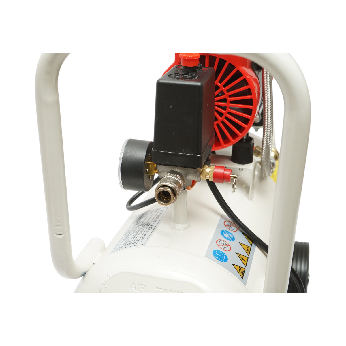Compresor aer 24L, motor 2 cilindri 1KW/1.3CP, presiune maxima 8 bar, volum aer aspirat 130 L/min Breckner Germany - imagine 8