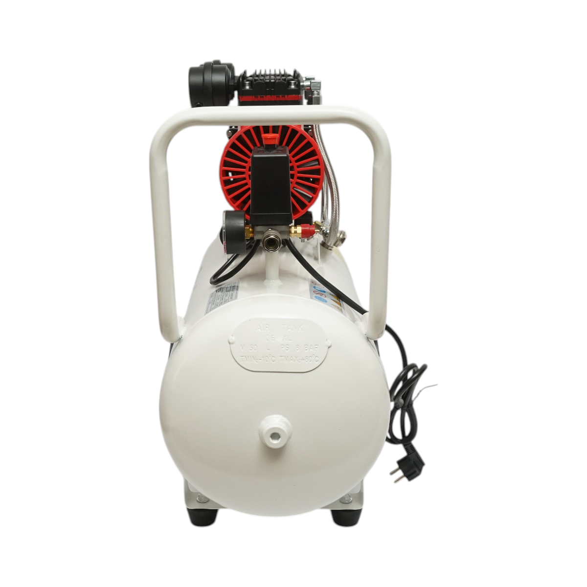 Compresor aer 50L, motor 2 cilindri 1.5KW/2.1CP, presiune maxima 8 bar, volum aer aspirat 155L/min Breckner Germany - imagine 5