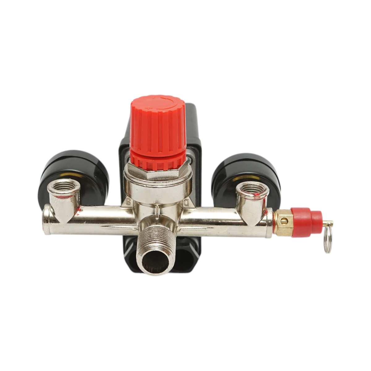 Presostat compresor aer 220V, regulator cu 2 manometre 12 bar - imagine 4