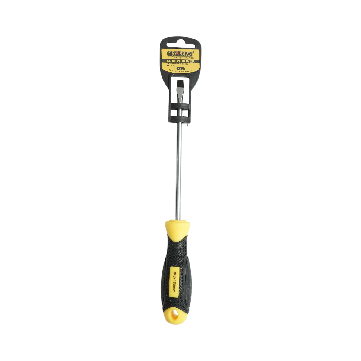 Surubelnita dreapta 6x150mm cu varf magnetic profesionala Cr-V Crownman - imagine 4