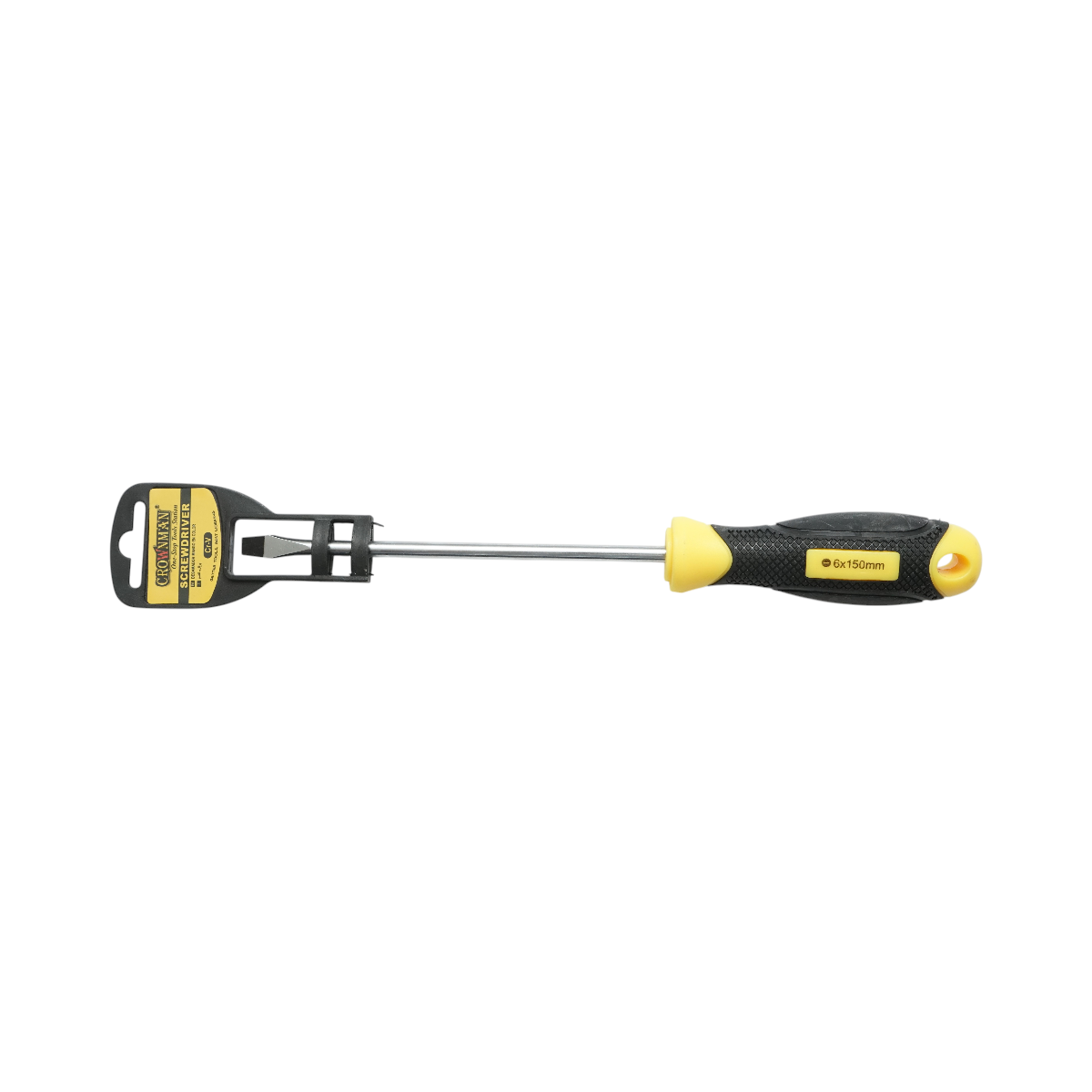 Surubelnita dreapta 6x150mm cu varf magnetic profesionala Cr-V Crownman