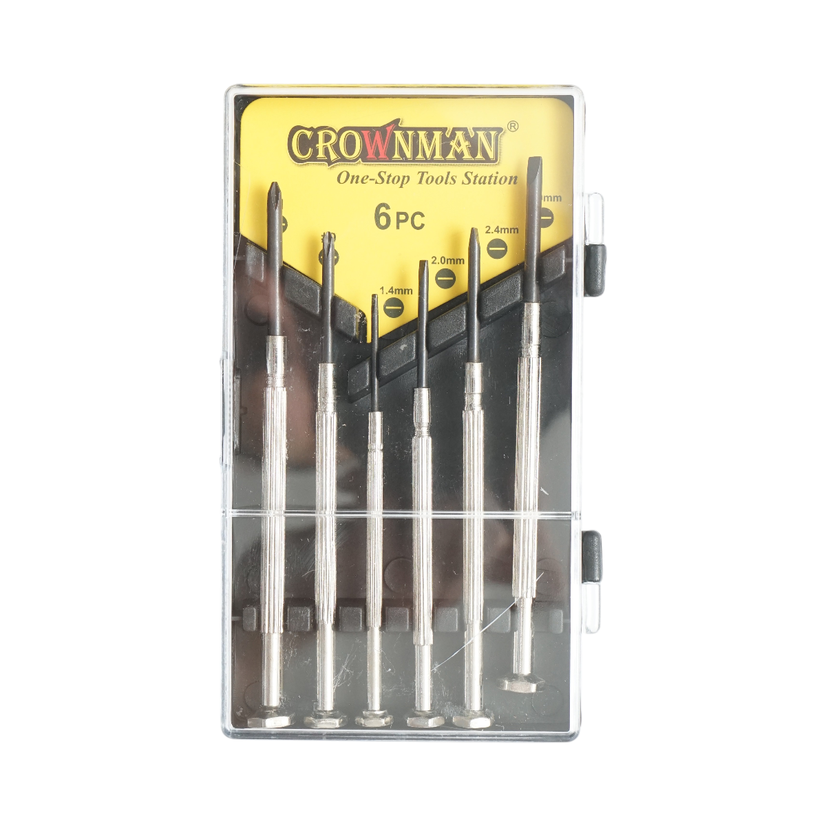 Set 6 surubelnite de precizie drepte si in cruce cu varf magnetic profesionale Cr-V Crownman - imagine 4
