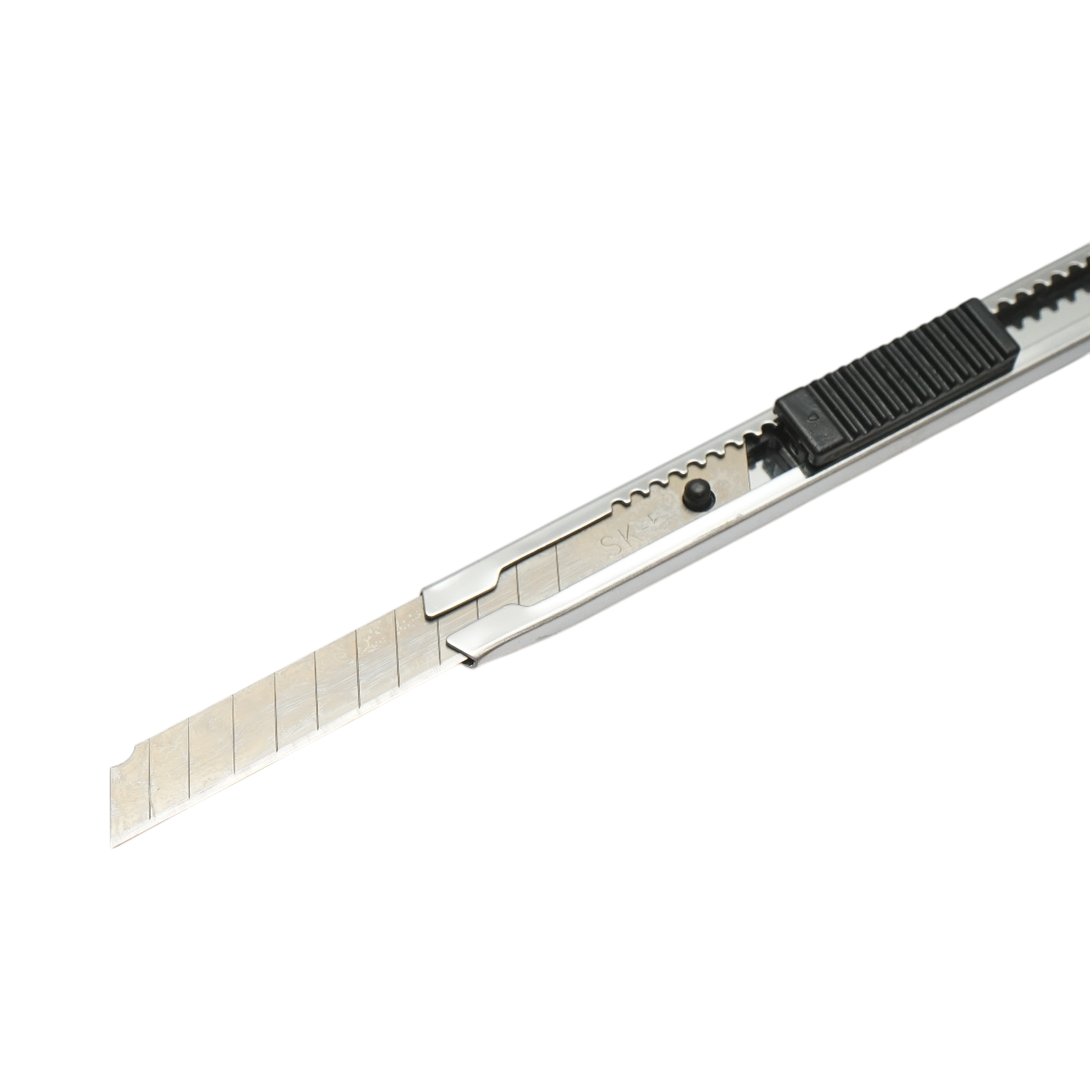 Cutit cutter profesional cu lama otel 9mm SK5, corp otel inoxidabil Crownman - imagine 4