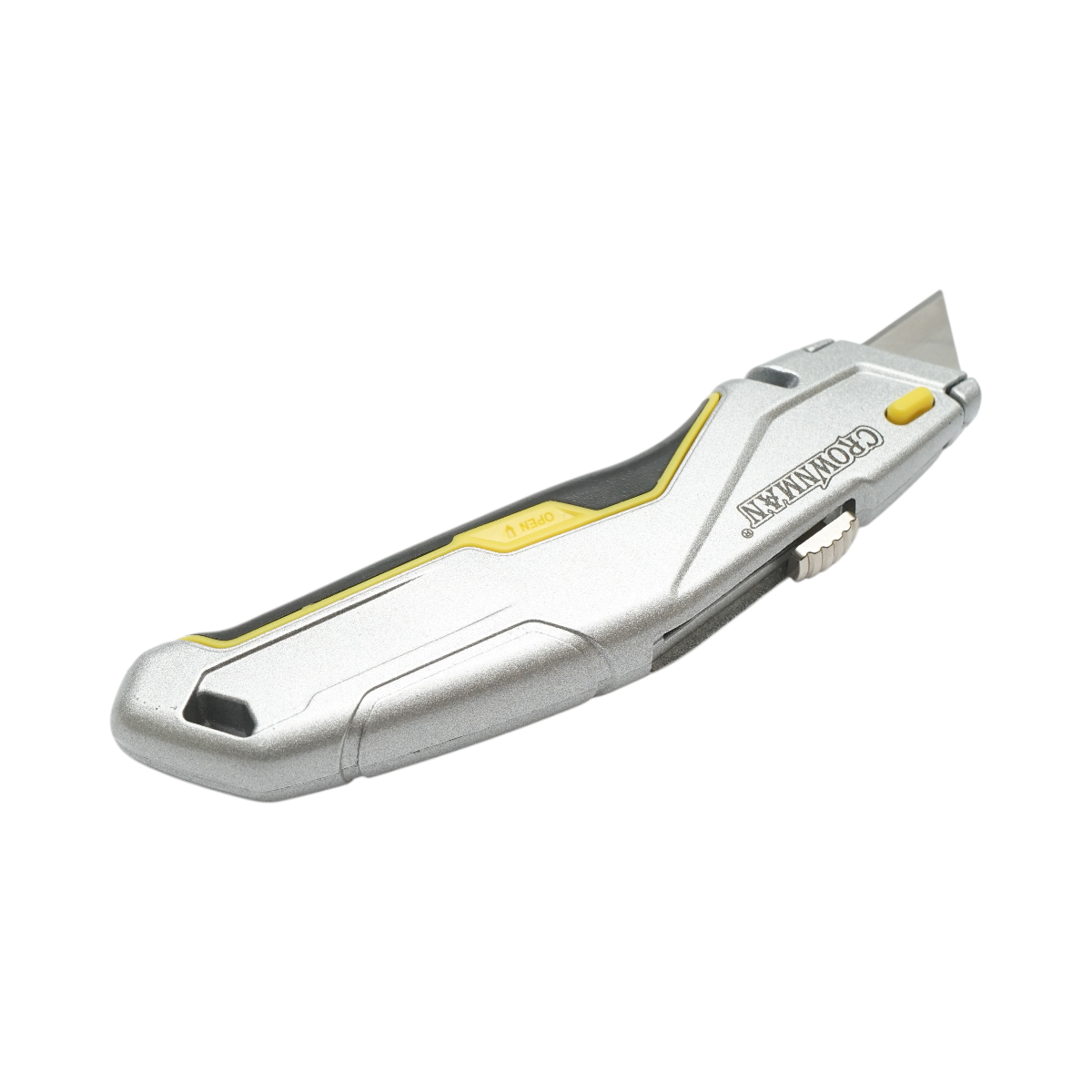 Cutit cutter profesional cu lama otel 19mm SK5 retractabila, corp aluminiu Heavy Duty Crownman - imagine 5