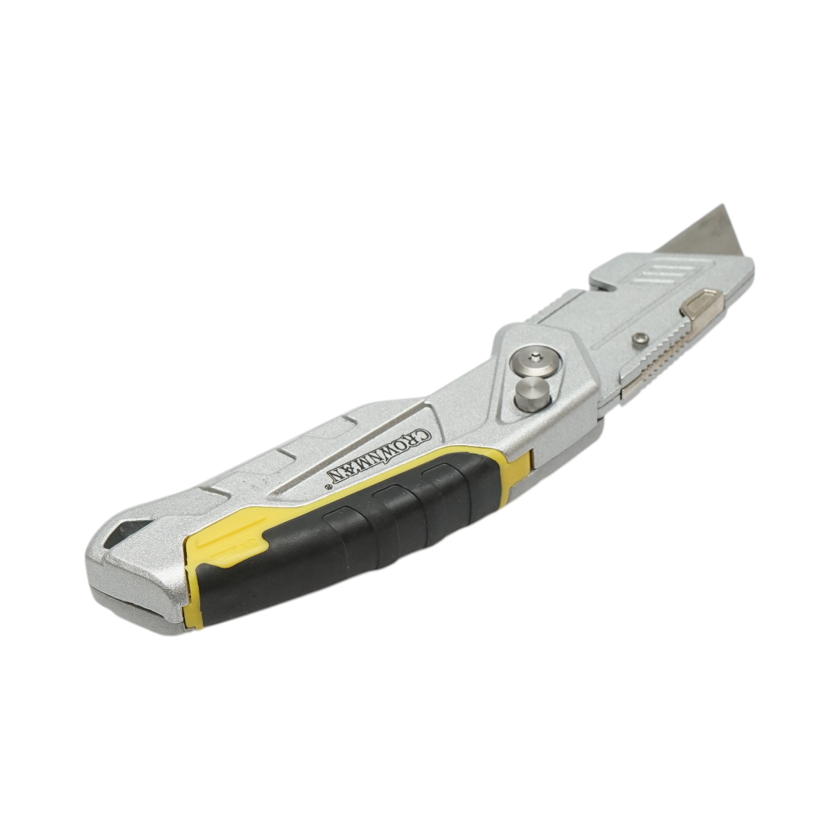 Cutit cutter profesional pliabil cu lama otel 19mm SK5, corp aluminiu Heavy Duty Crownman - imagine 7