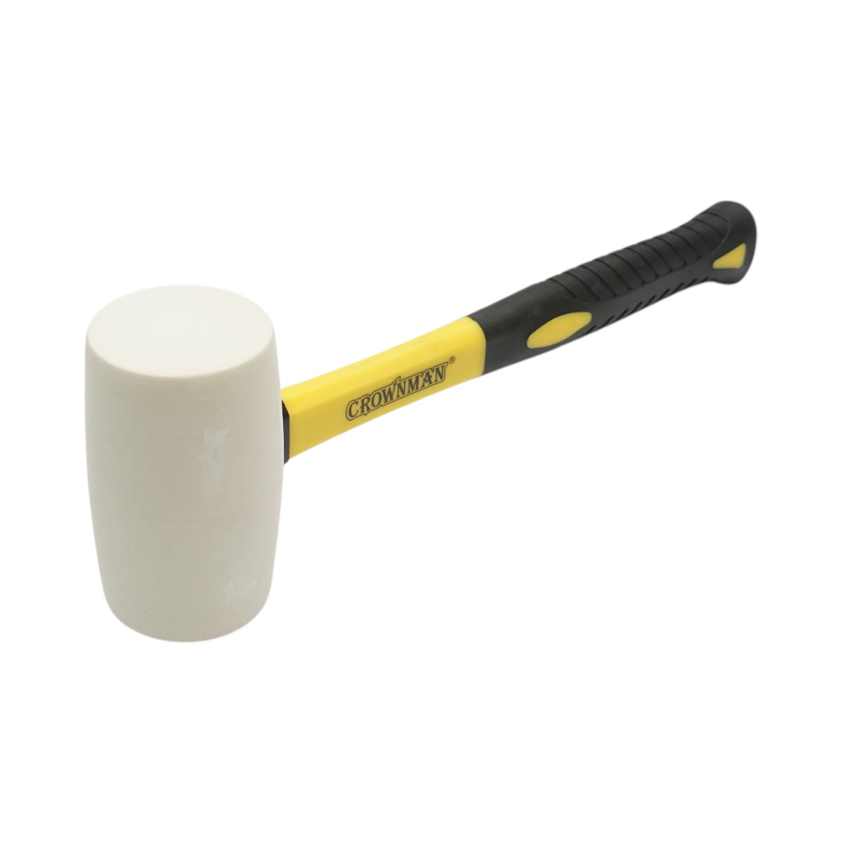Ciocan de cauciuc 680g cu maner din fibra de sticla Crownman - imagine 2
