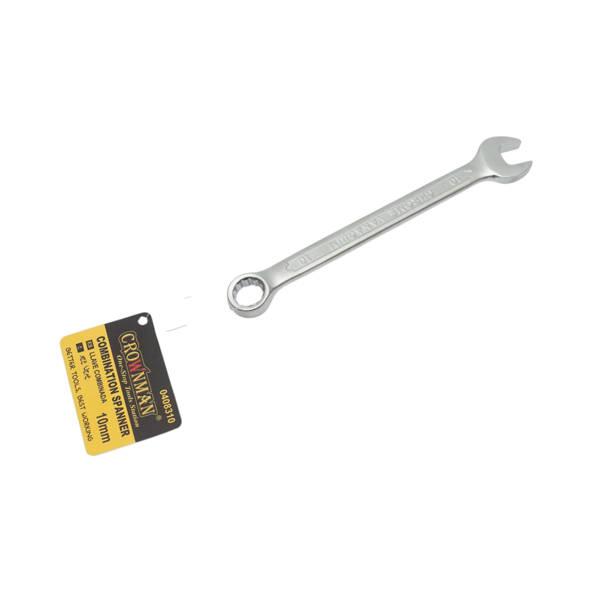Cheie combinata fixa si inelara 10mm Cr-V Crownman - imagine 3