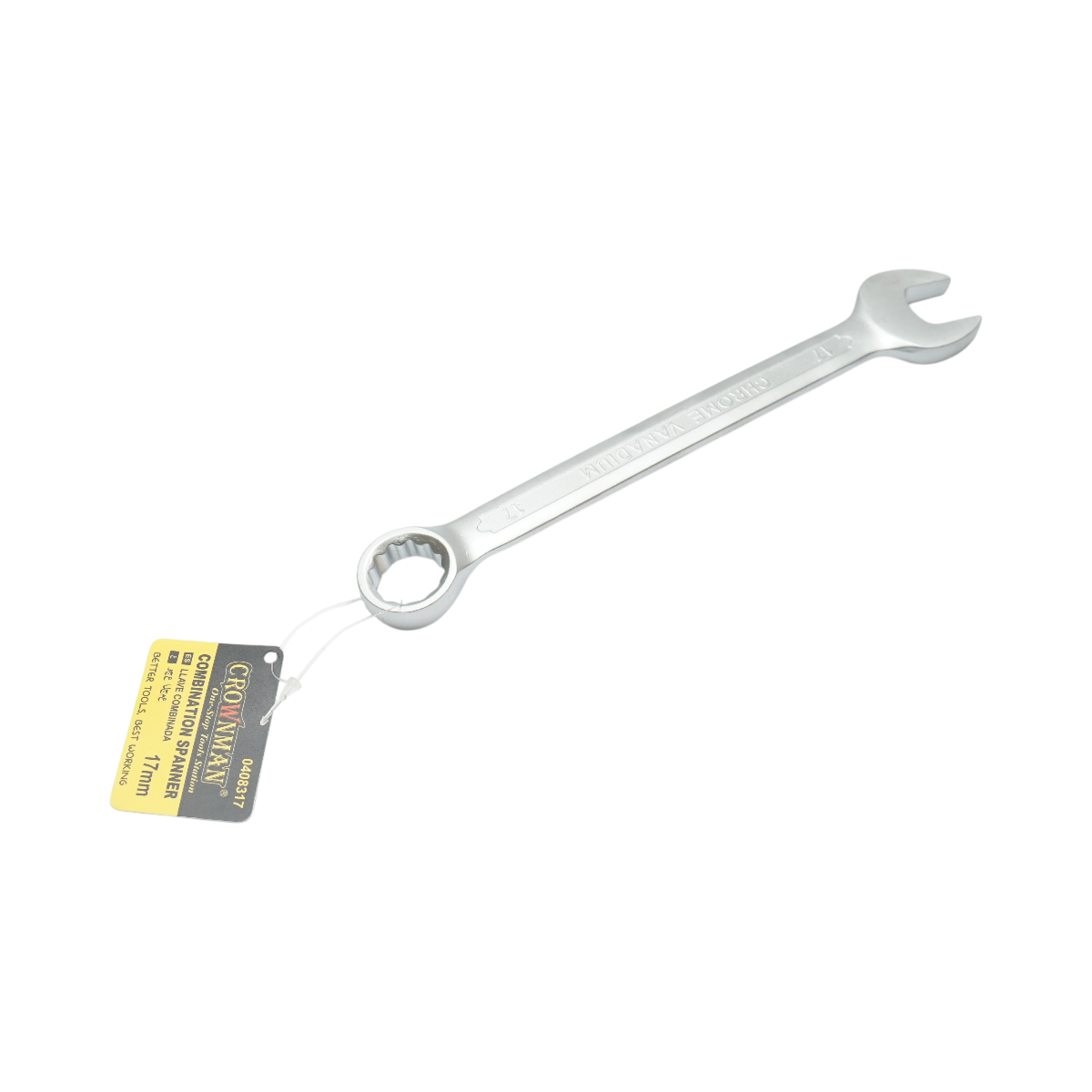 Cheie combinata fixa si inelara 17mm Cr-V Crownman - imagine 3