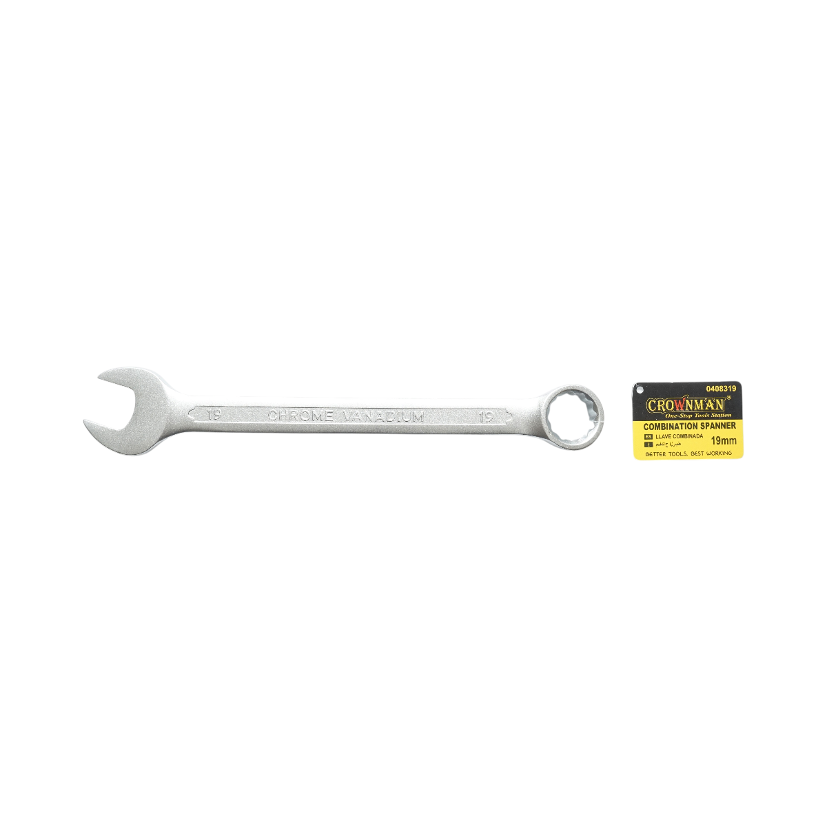 Cheie combinata fixa si inelara 19mm Cr-V Crownman