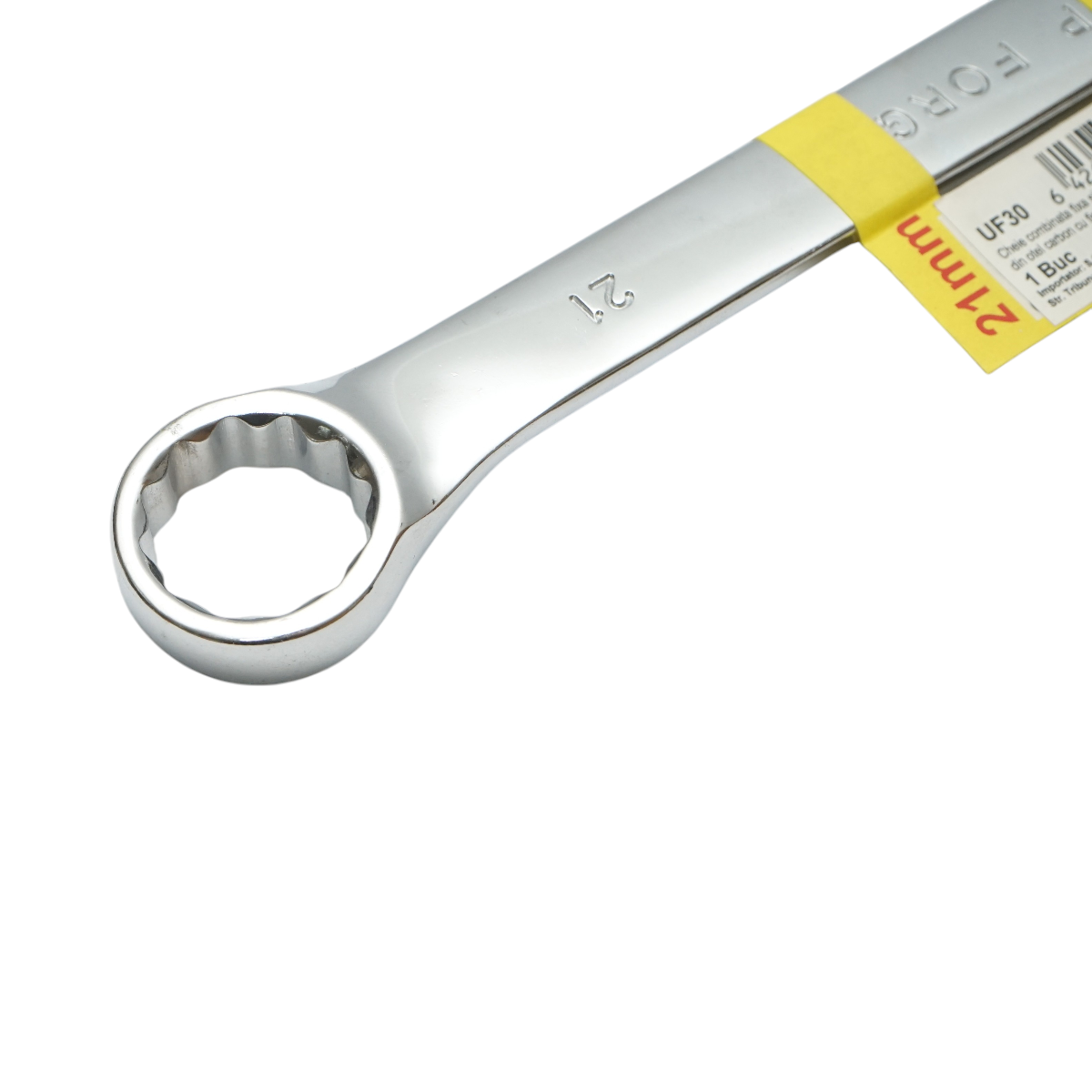 Cheie combinata fixa si inelara 21mm otel carbon Crownman - imagine 5