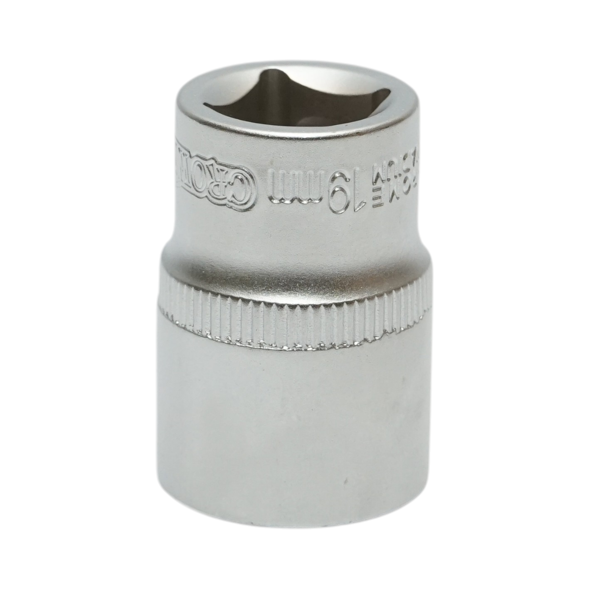 Cheie tubulara 19mm, patrat 1/2 inch Cr-V Crownman - imagine 2