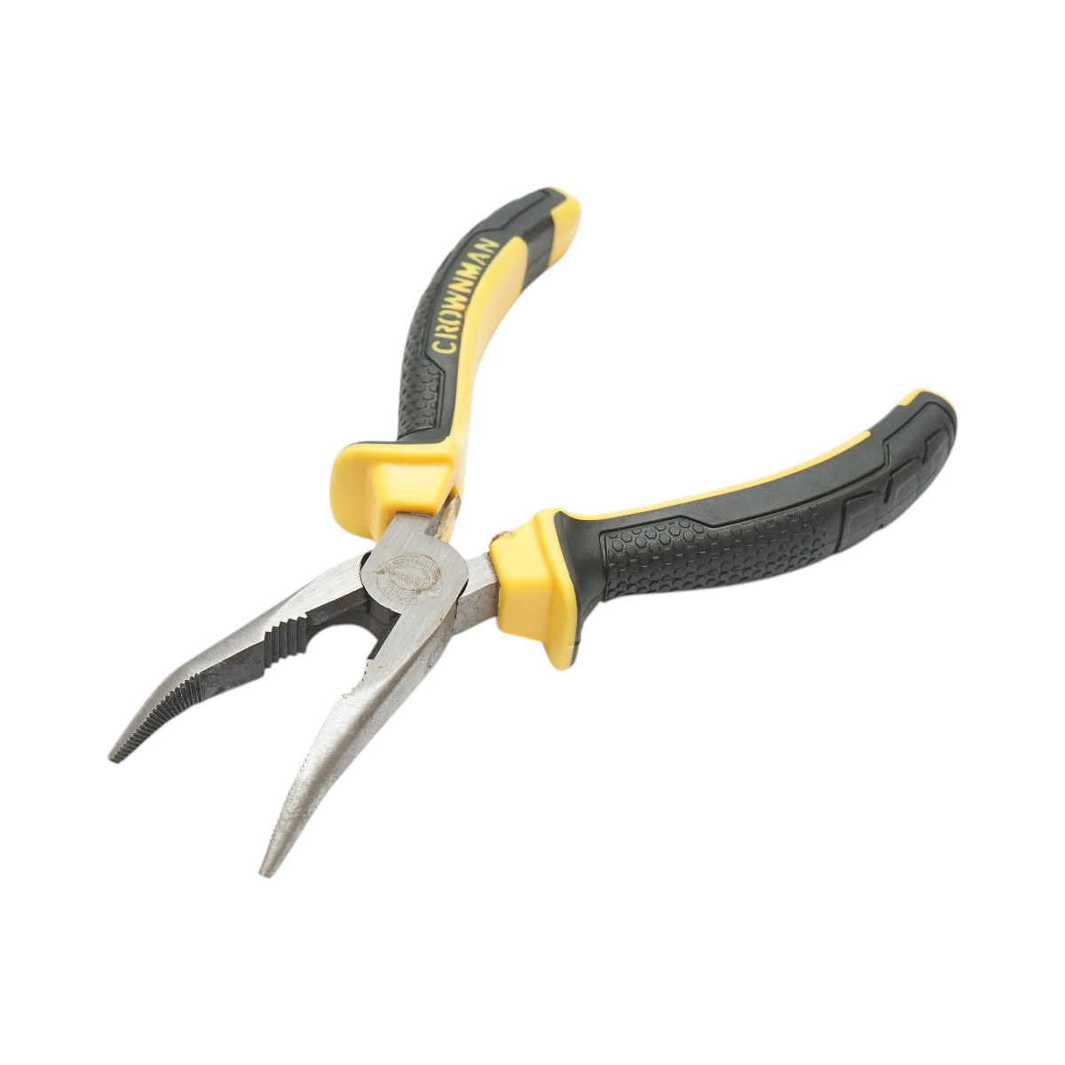 Cleste patent cu varf indoit 165mm profesional Cr-V Crownman - imagine 4
