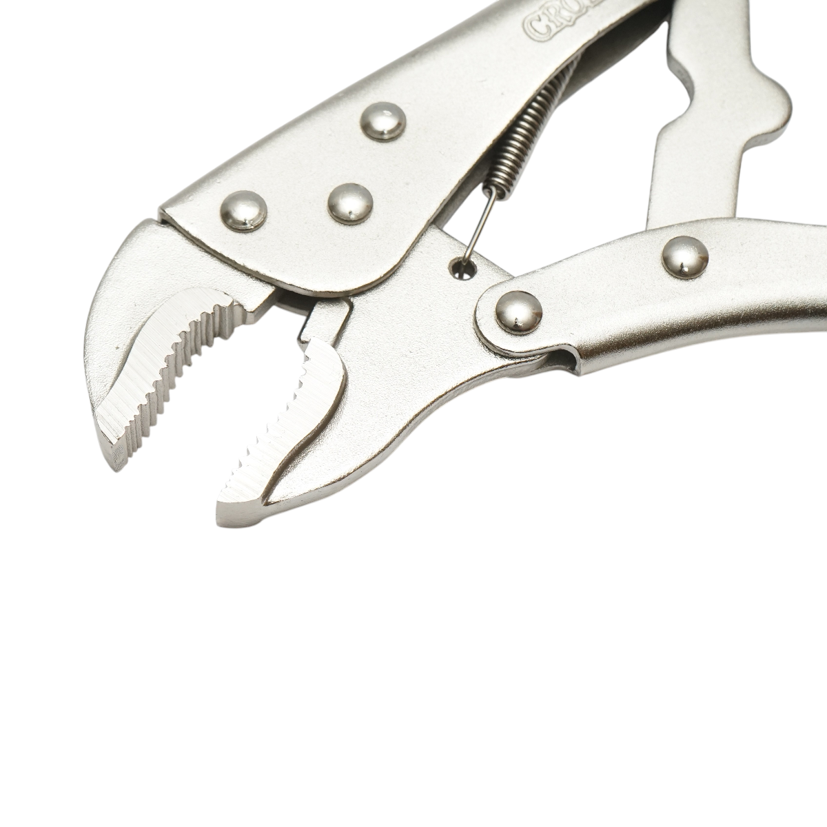 Cleste autoblocant cu falci curbate multifunctional 250mm profesional Crownman - imagine 5