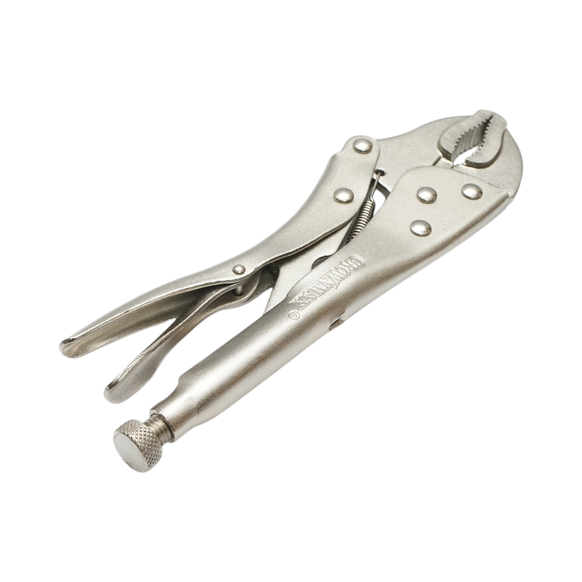Cleste autoblocant cu falci curbate multifunctional 250mm profesional Crownman - imagine 4