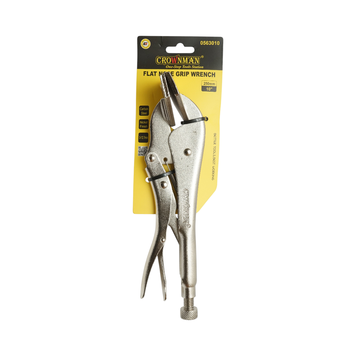 Cleste autoblocant cu falci late 250mm profesional Crownman - imagine 2