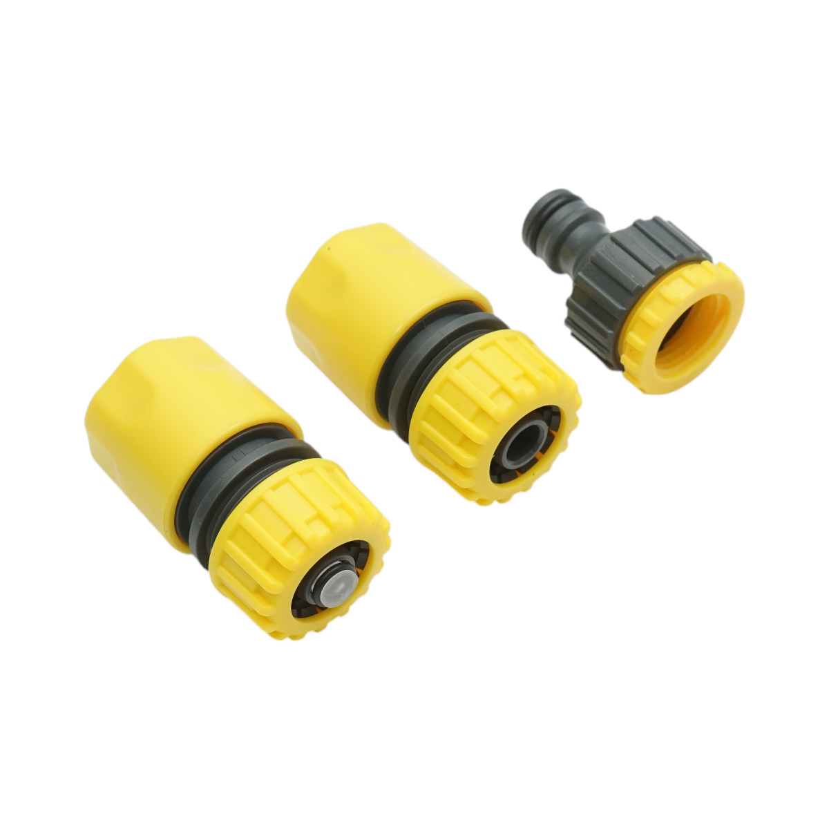 Set pistol de stropit reglabil 8 moduri cu 2 conectori 1/2 si adaptor 1/2-3/4 pentru furtun gradina Crownman - imagine 7