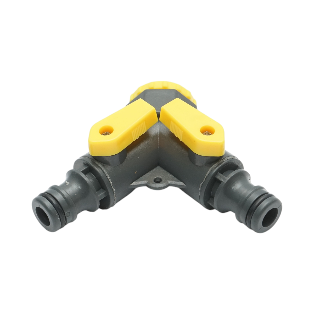 Conector rapid 2 cai furtun gradina 1/2-3/4 Crownman - imagine 4