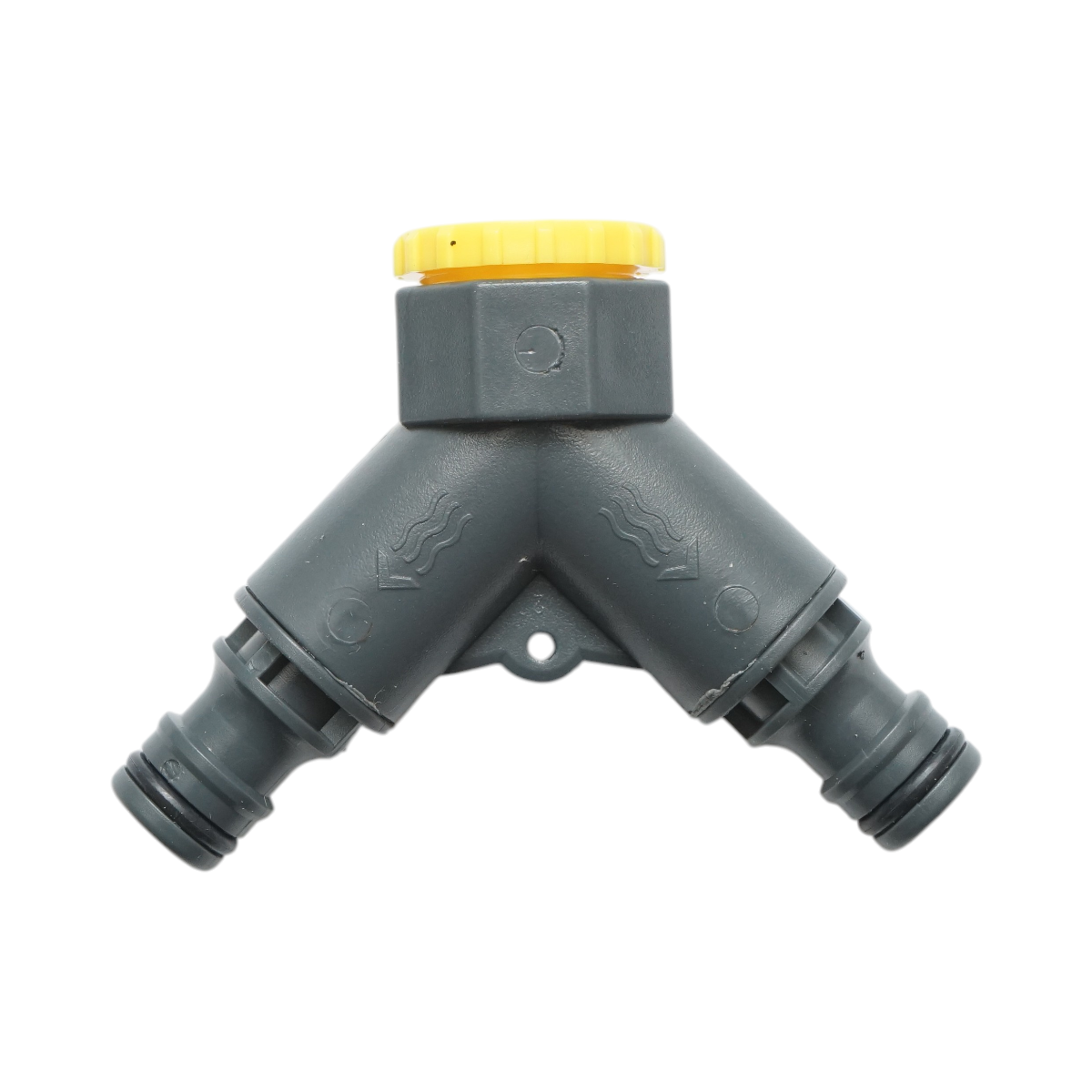 Conector rapid 2 cai furtun gradina 1/2-3/4 Crownman - imagine 2