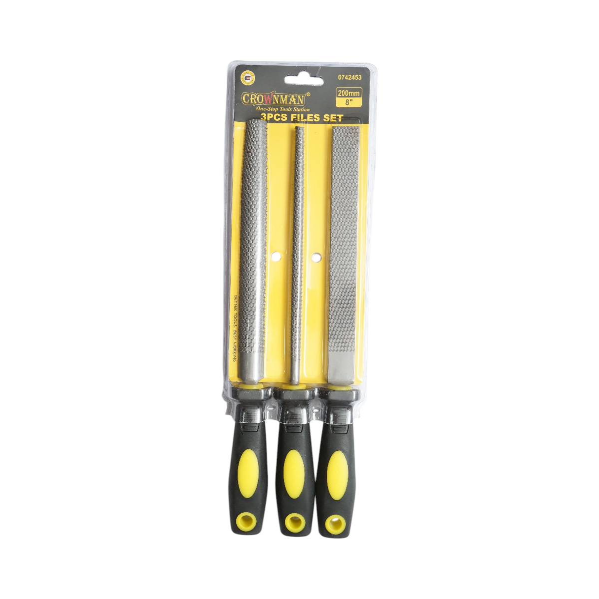 Set 3 pile universale mixte 200mm Crownman - imagine 3