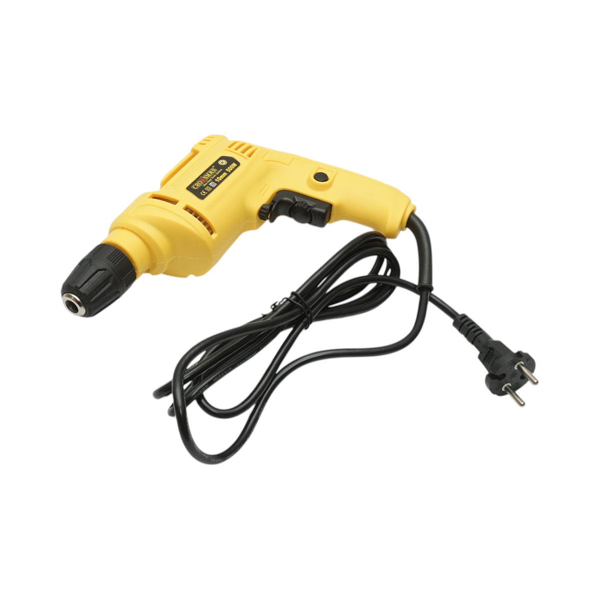 Masina de gaurit si insurubat 500W, mandrina rapida 10mm, turatie 3300rpm Crownman - imagine 3
