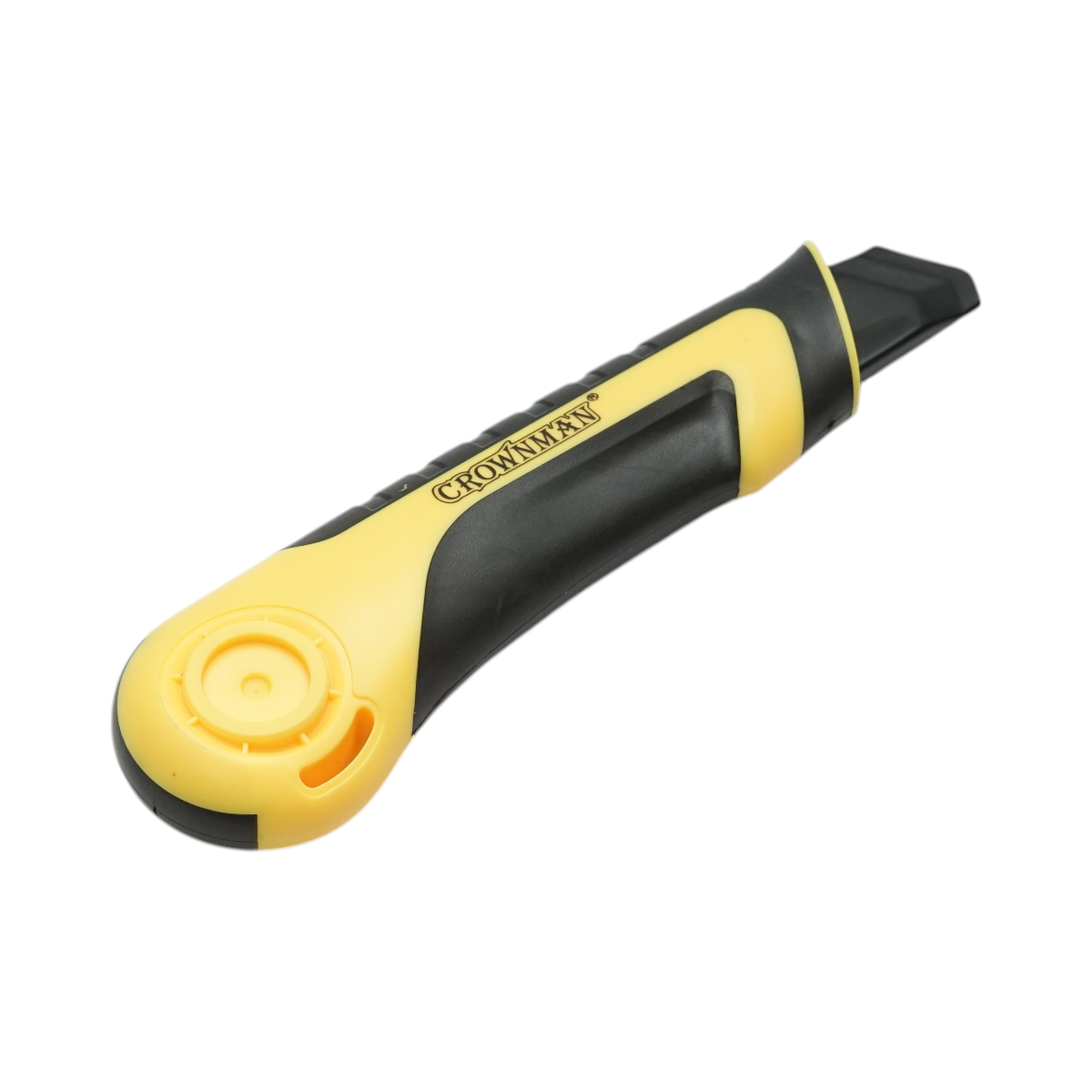 Cutit cutter profesional cu lama otel 18mm SK5, corp ABS cu maner TPR Crownman - imagine 4