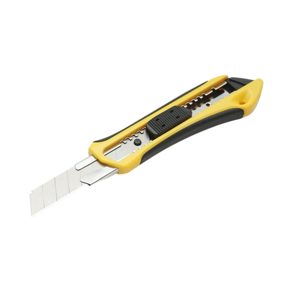 Cutit cutter profesional cu lama otel 18mm SK5, corp ABS cu maner TPR Crownman - imagine 3