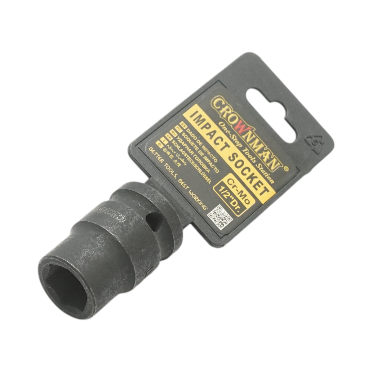 Cheie tubulara de impact 14mm, patrat 1/2 inch Cr-Mo Crownman - imagine 2