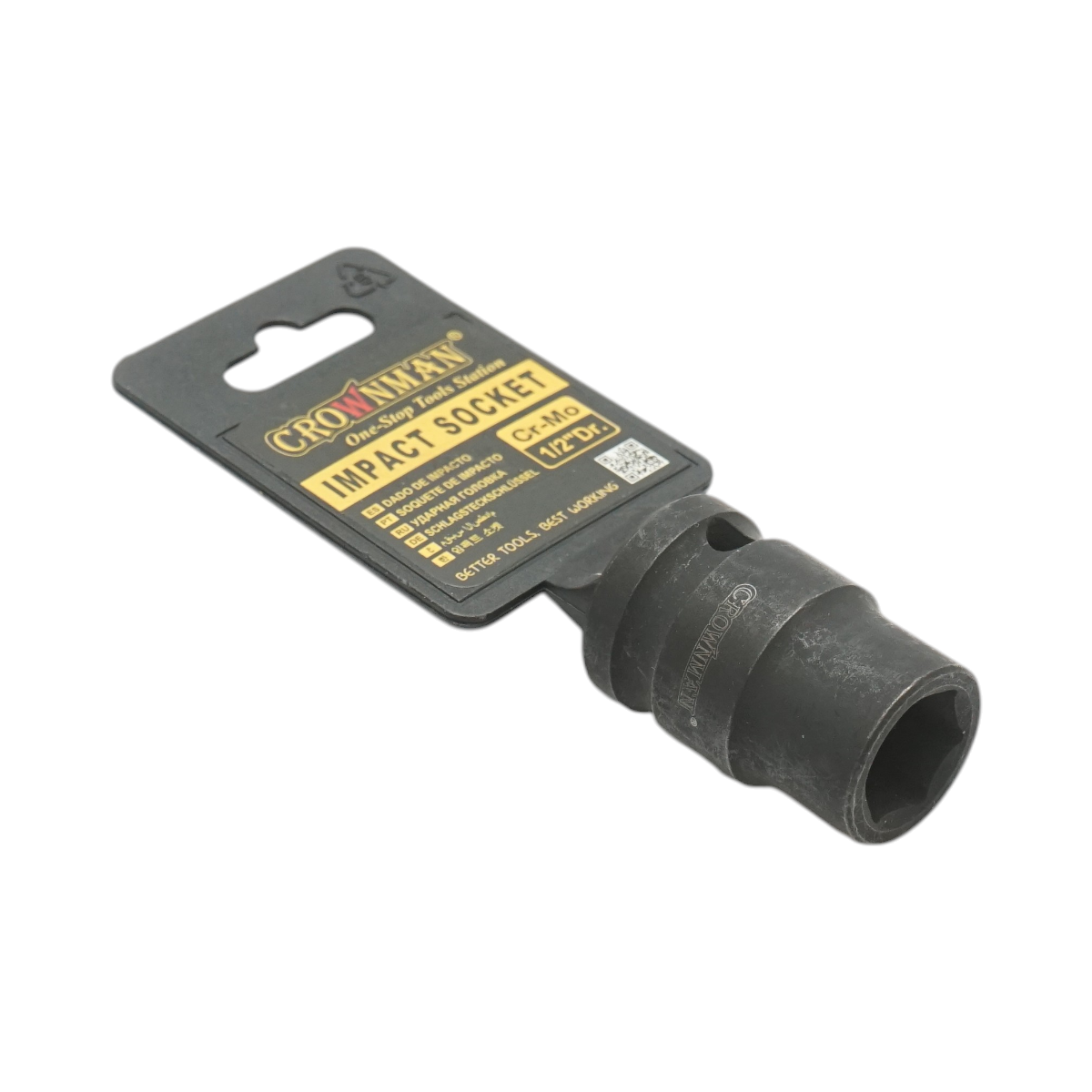 Cheie tubulara de impact 14mm, patrat 1/2 inch Cr-Mo Crownman - imagine 4