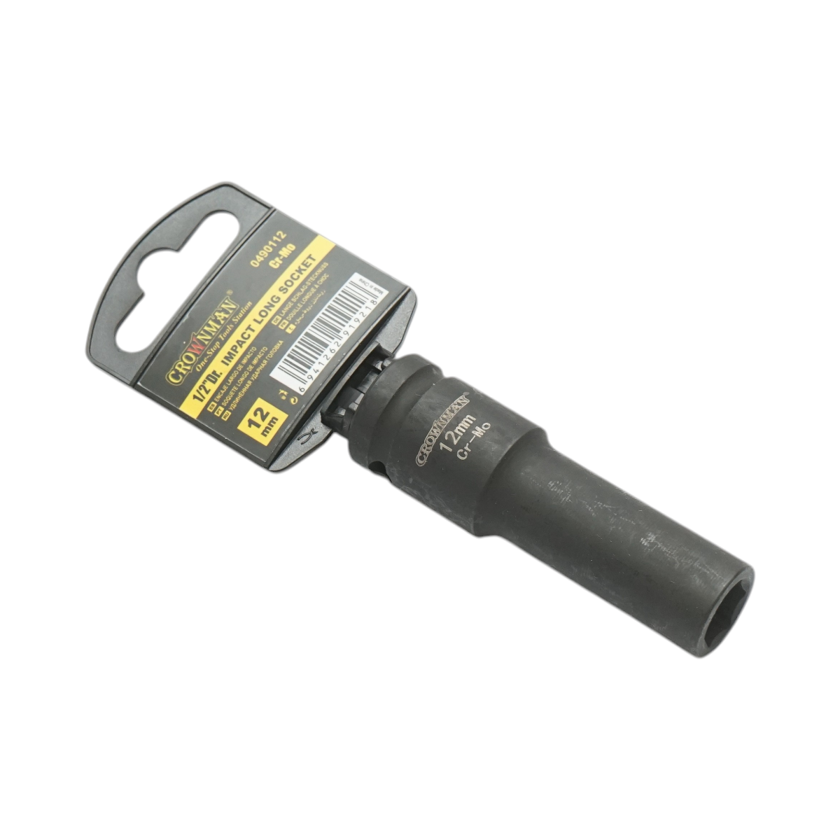 Cheie tubulara de impact lunga 12mm, patrat 1/2 inch Cr-Mo Crownman - imagine 4